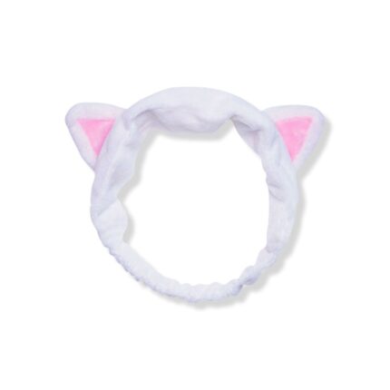 I dew care, Headband - White Cat